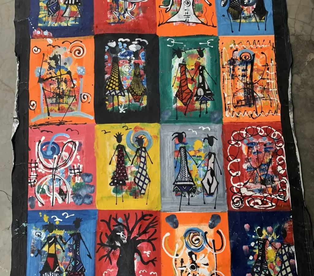 peinture de scènes de vie traditionnelle