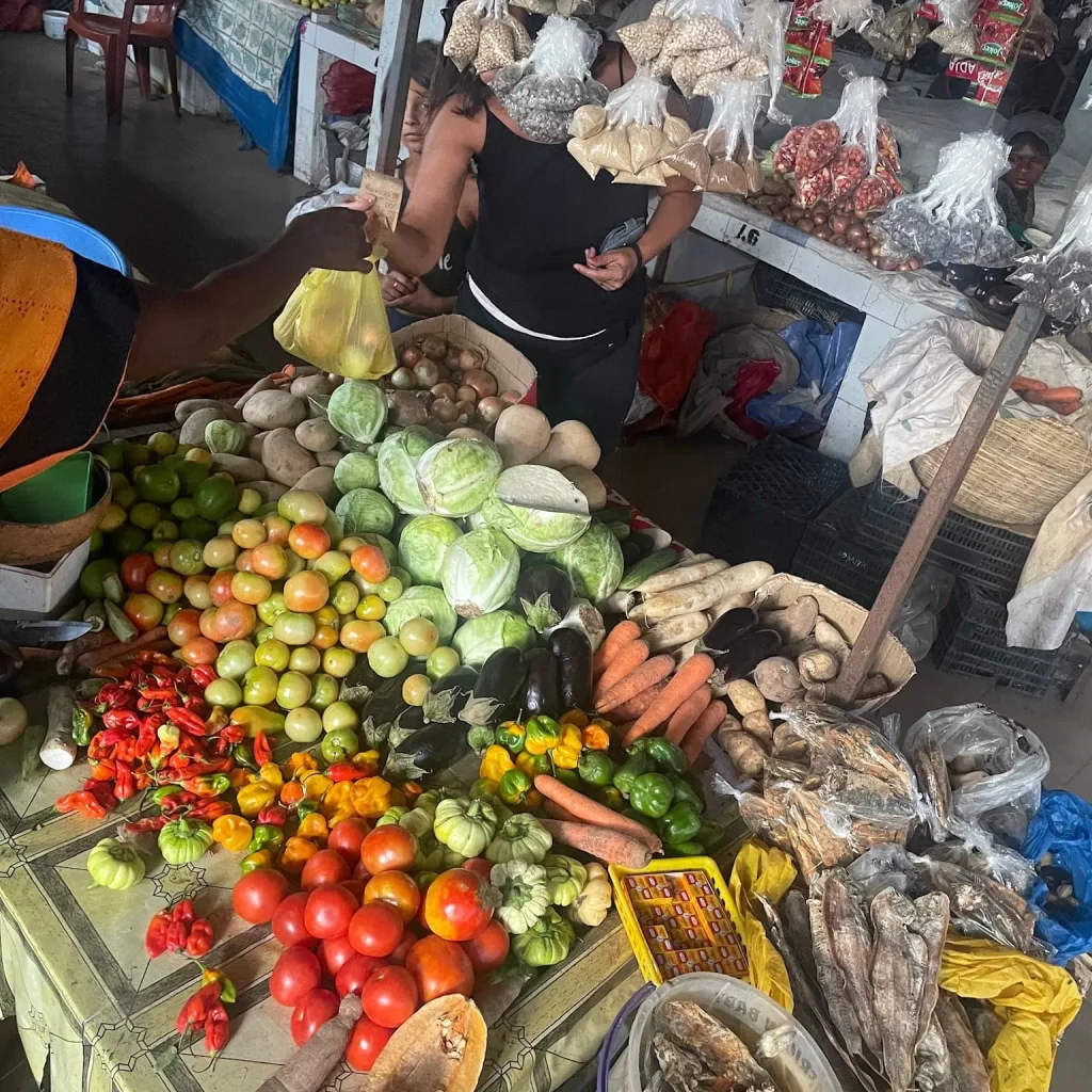 photo-étale-de légumes Location de gîte en Casamance avec son marché local